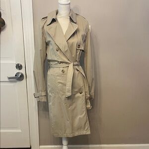 GAP Beige Double-Breasted Trench Coat